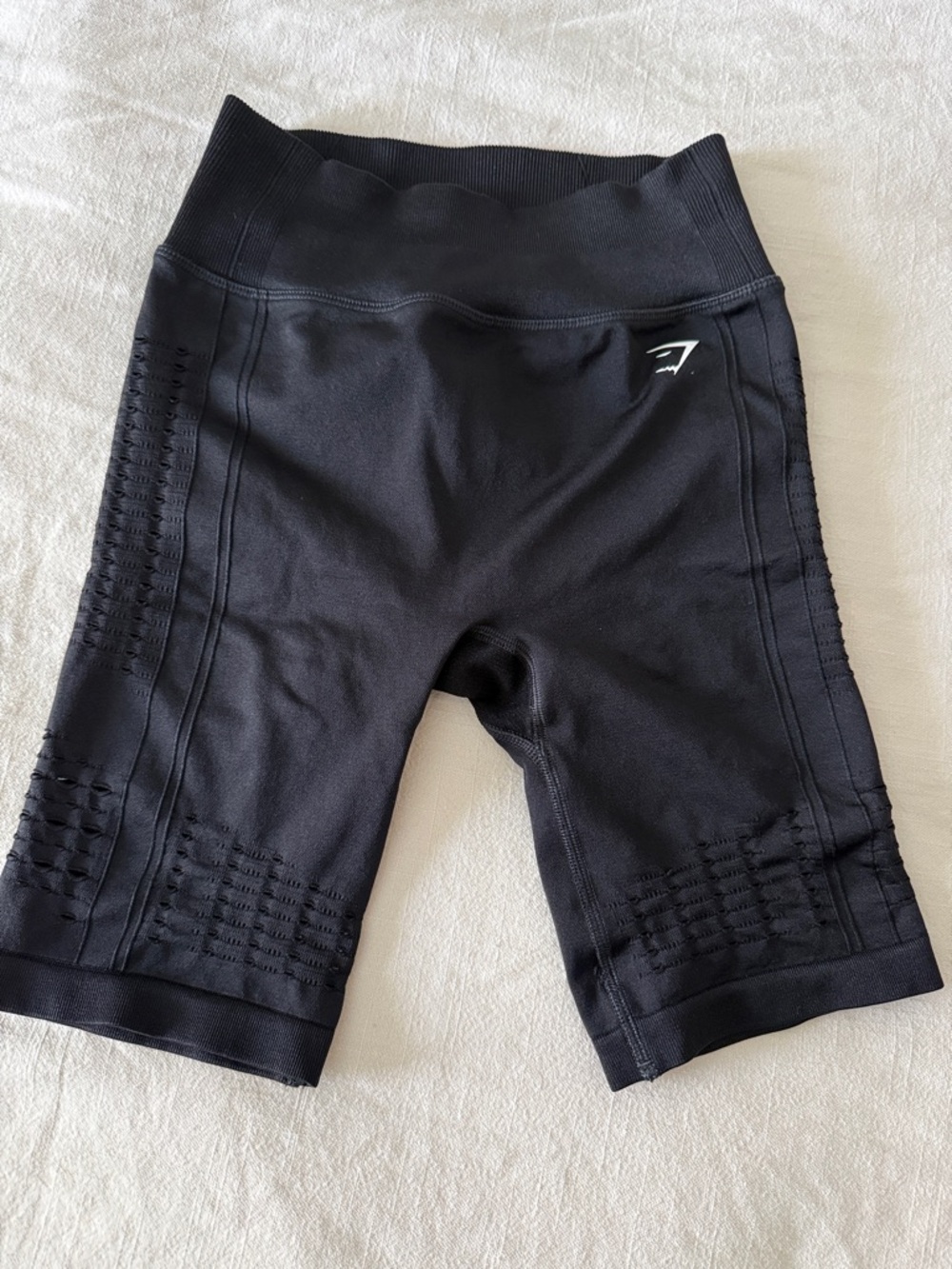Gymshark Black Seamless High-Rise Bike Shorts